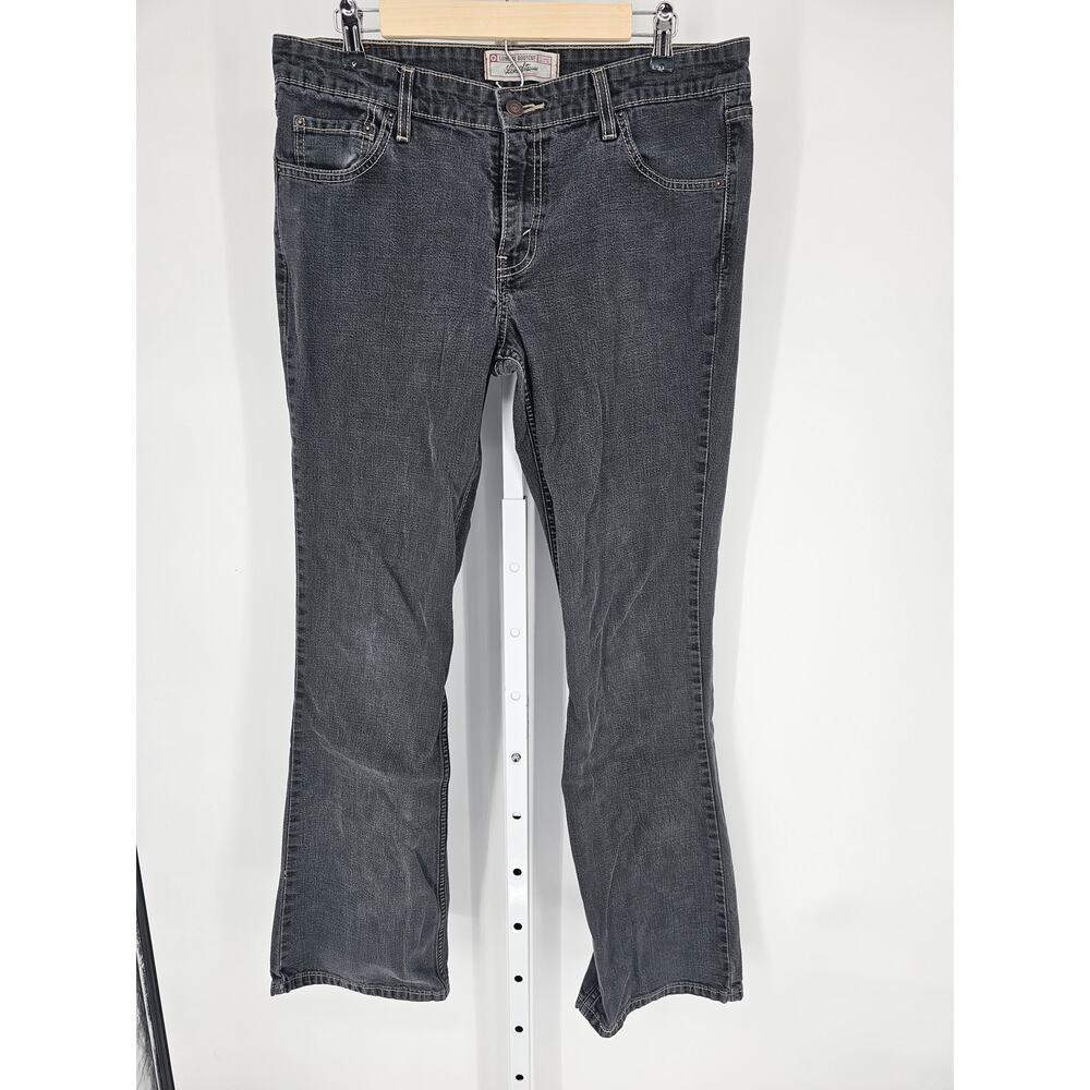 Levi Strauss & Co. Women's Low Rise Rise Boot Gray Button Closer Jeans Size 13L
